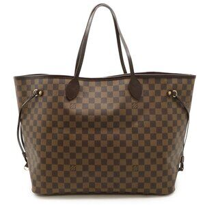 LOUIS VUITTON Brown Damier Neverfull GM Shoulder Bag